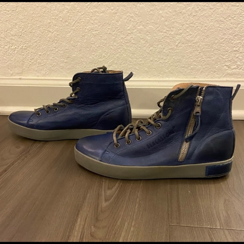 Blackstone genuine leather high top sneaker boots sz EU 37 US 7